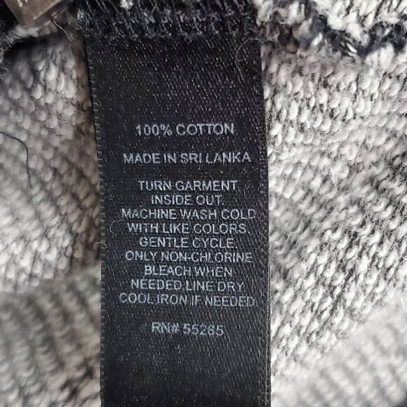 Express Small Full Zip Gray Hoodie Sweatshirt - Picture 6 of 7